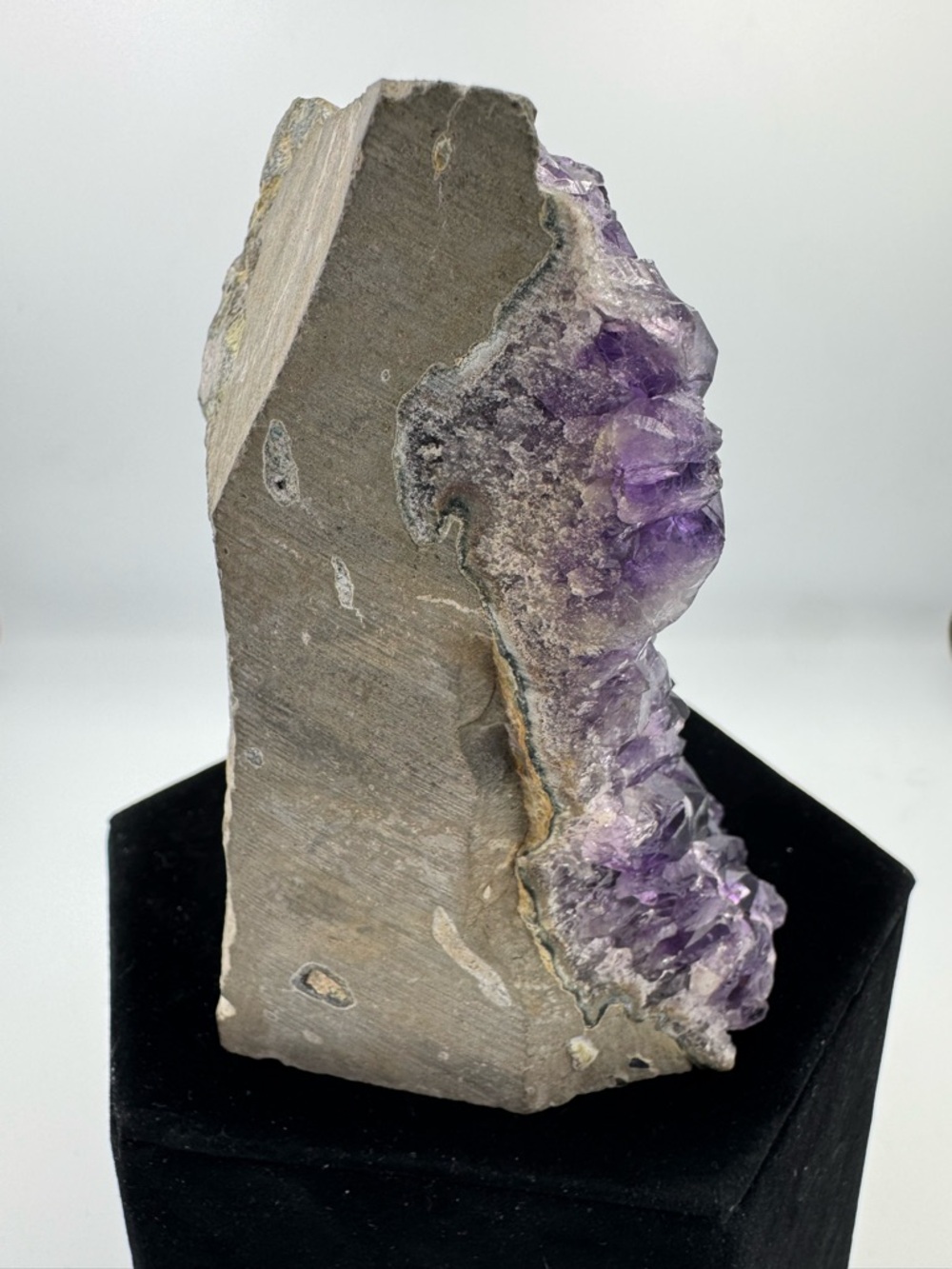 Natural Amethyst Crystal Geode Cluster - Deep Purple (Brazil) - Picture 6 of 6